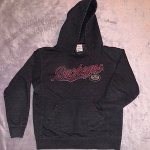 Grey OSU Buckeyes Hoodie
